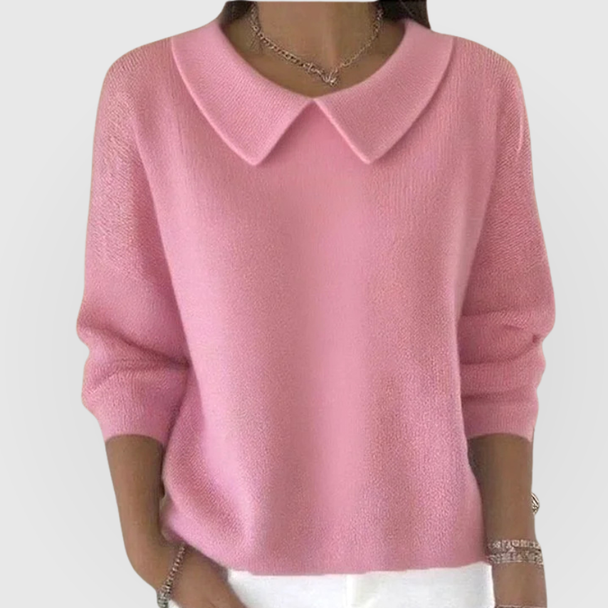 Helena | Trui met kraag split