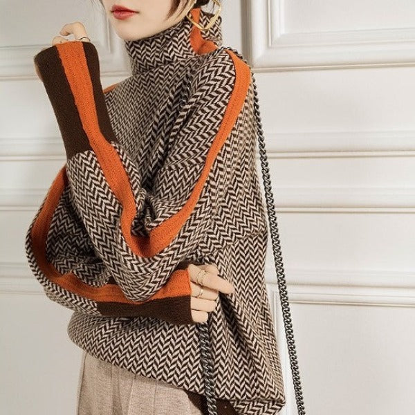 Marieke | Coltrui met opvallende contrasterende strepen