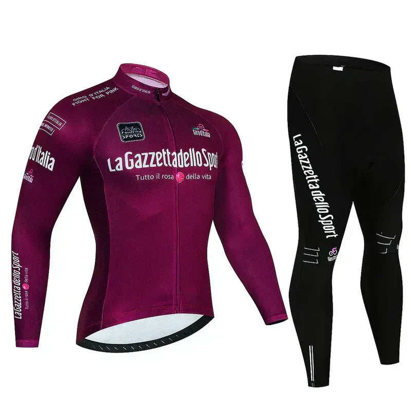 Giro d'Italia - Professioneel wielershirt met lange mouwen