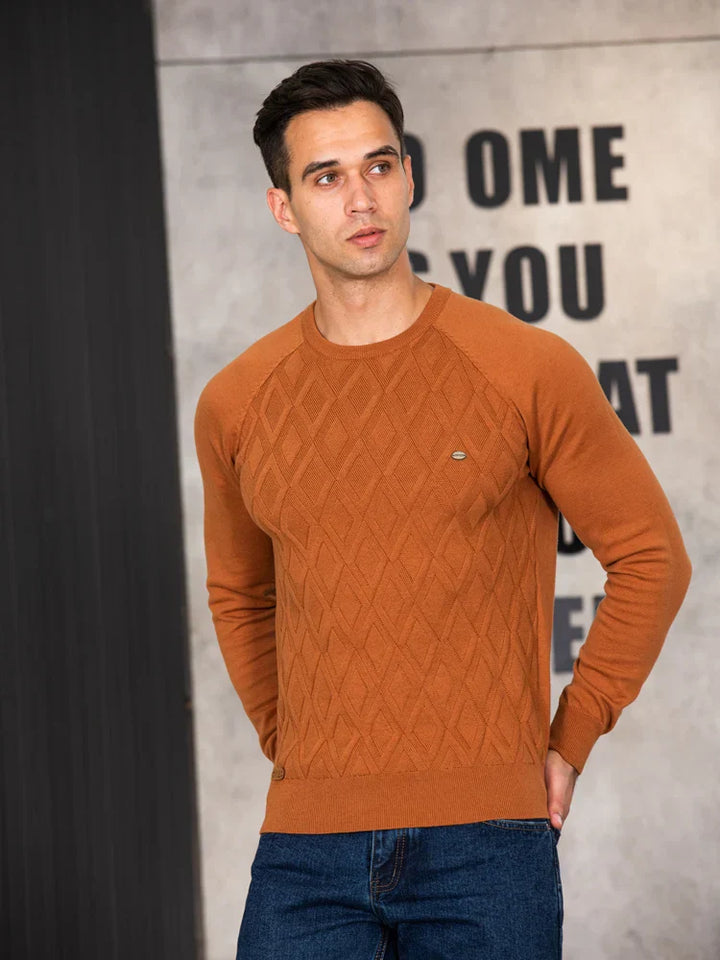 Milan™️ | Herenpullover met Ruitpatroon