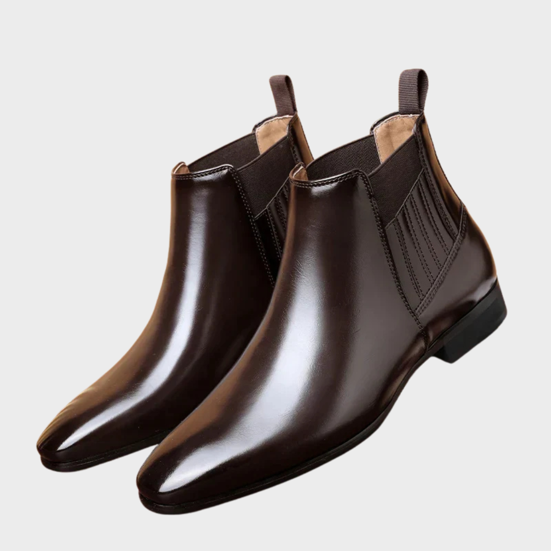 Lucas™ | Klassieke Leren Chelsea Boots